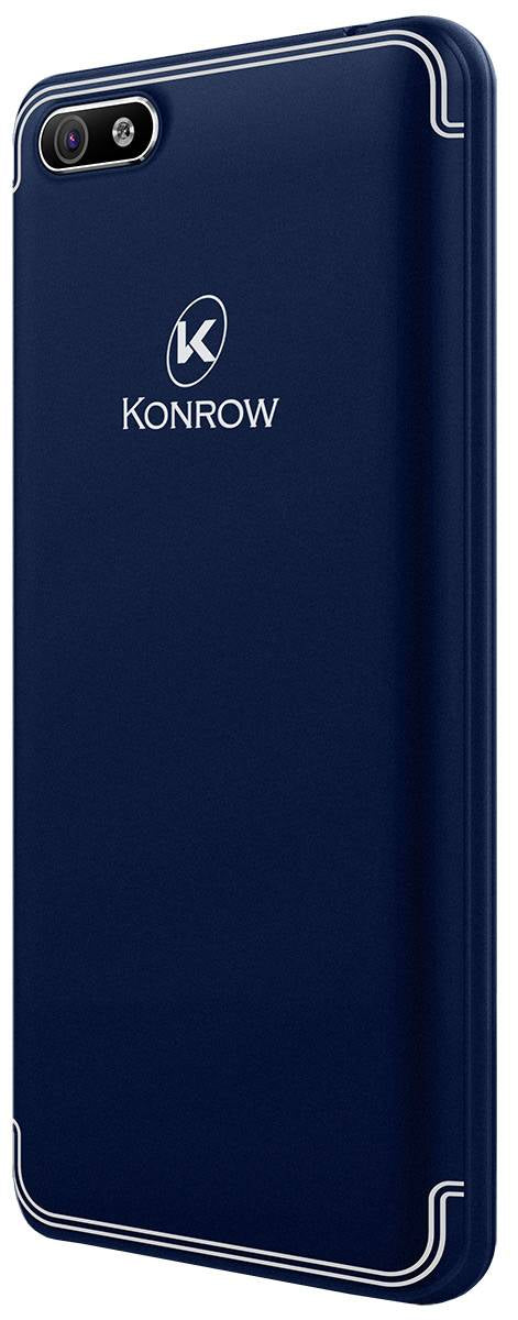 Konrow Easy Feel - Smartphone Android - 4G - Ecran 5'' - Double Sim - 16Go, 1Go RAM - Bleu