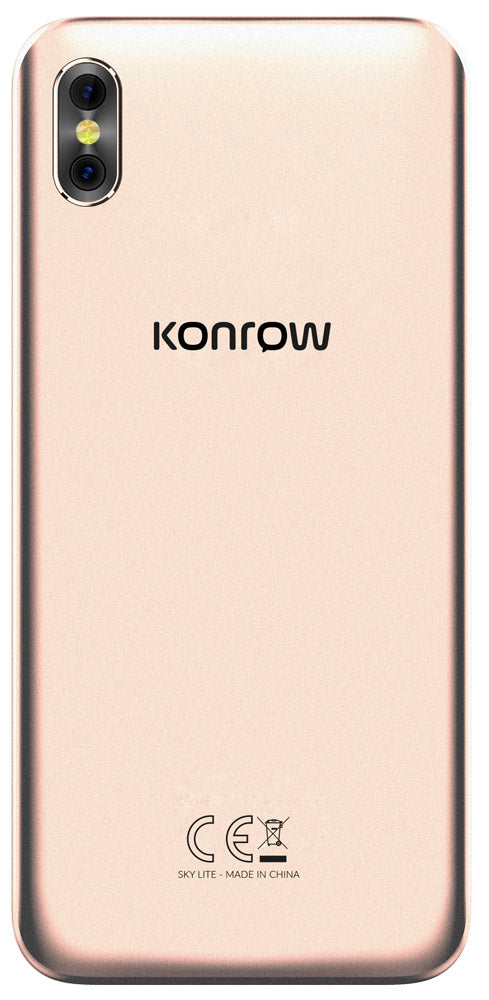 Konrow Sky Lite - Smartphone Android - 4G - Écran 5.45'' - Double Sim - 16Go, 1Go RAM - Or
