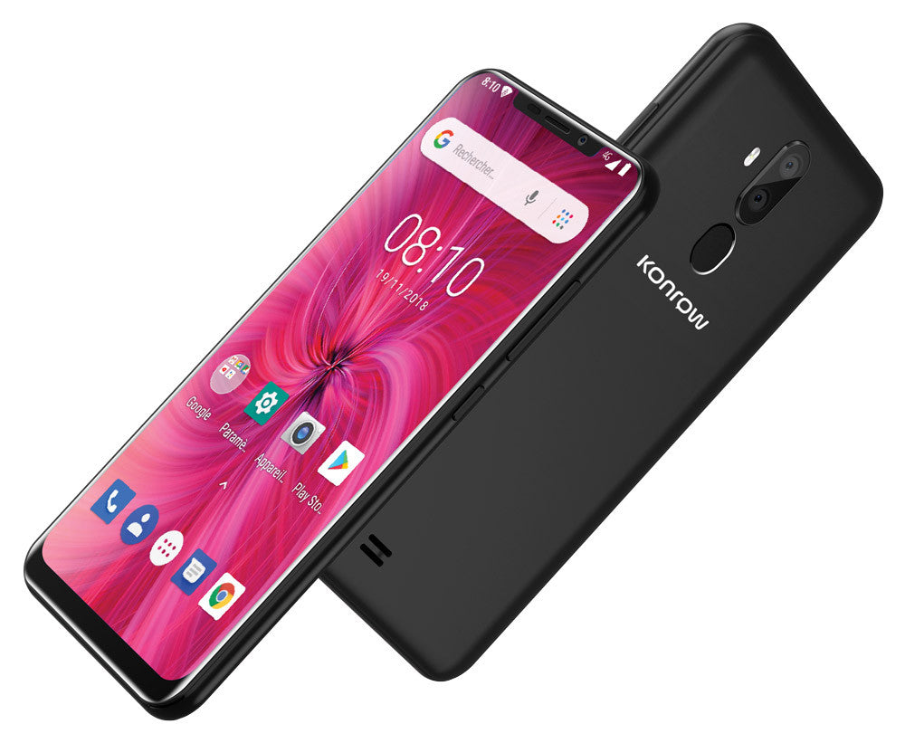 Konrow Easy 62 - Android 8.1 - 4G - 6.2'' Display - Dual SIM - 16GB, 1GB RAM - Schwarz