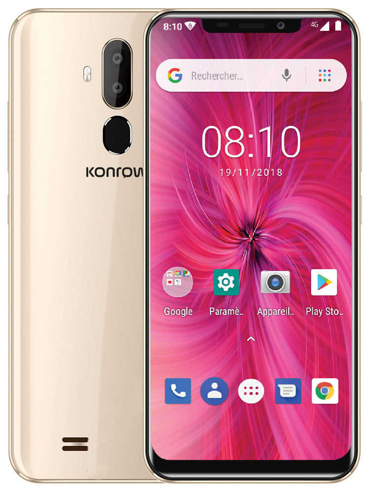 Konrow Easy 62 - Android 8.1 - 4G - Écran 6.2'' - Double Sim - 16Go, 1Go RAM - Or