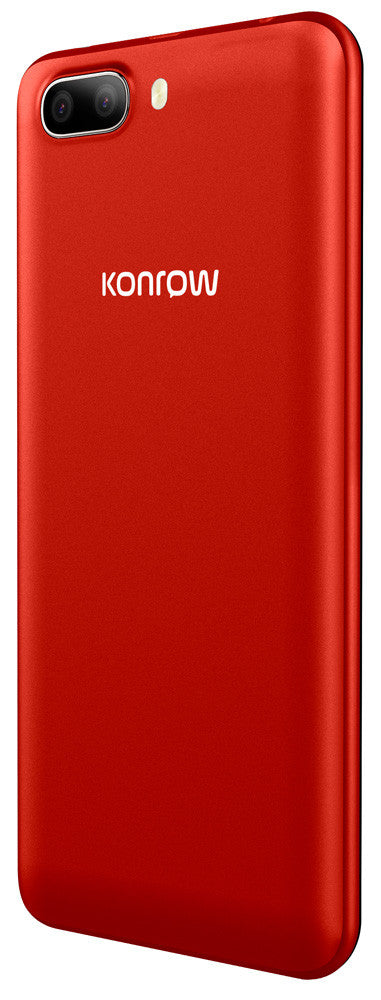 Konrow Easy 55 - Android 8.1 - 4G - Écran 5.34'' - Double Sim - 8Go, 1Go RAM - Rouge