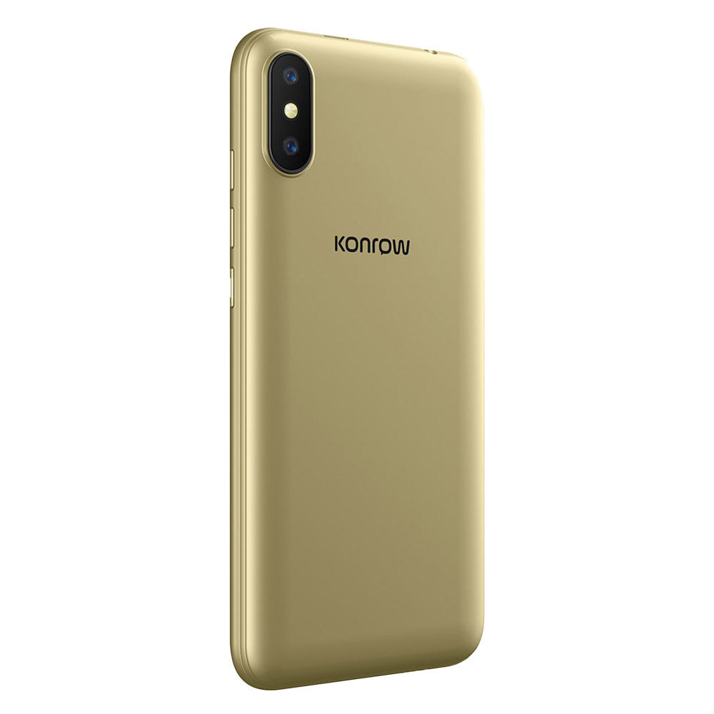 Konrow Easy S55P2021 (Dual Sim - 4G - Scherm 5,45'' - 16 GB, 1 GB RAM) Goud