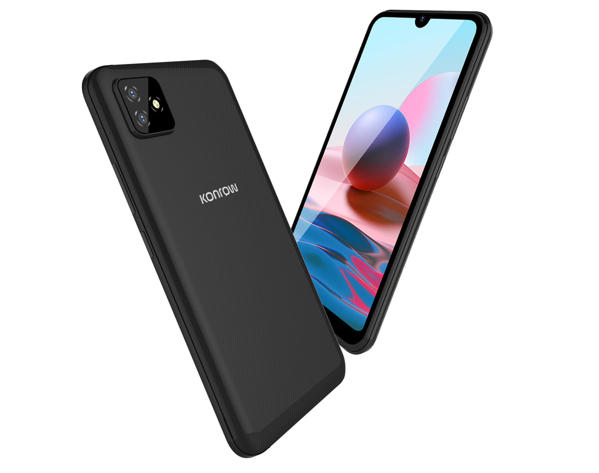 Konrow Sky 63 (Dual SIM - 4G - Schermo 6.26'' - 32 GB, 3 GB RAM) Nero