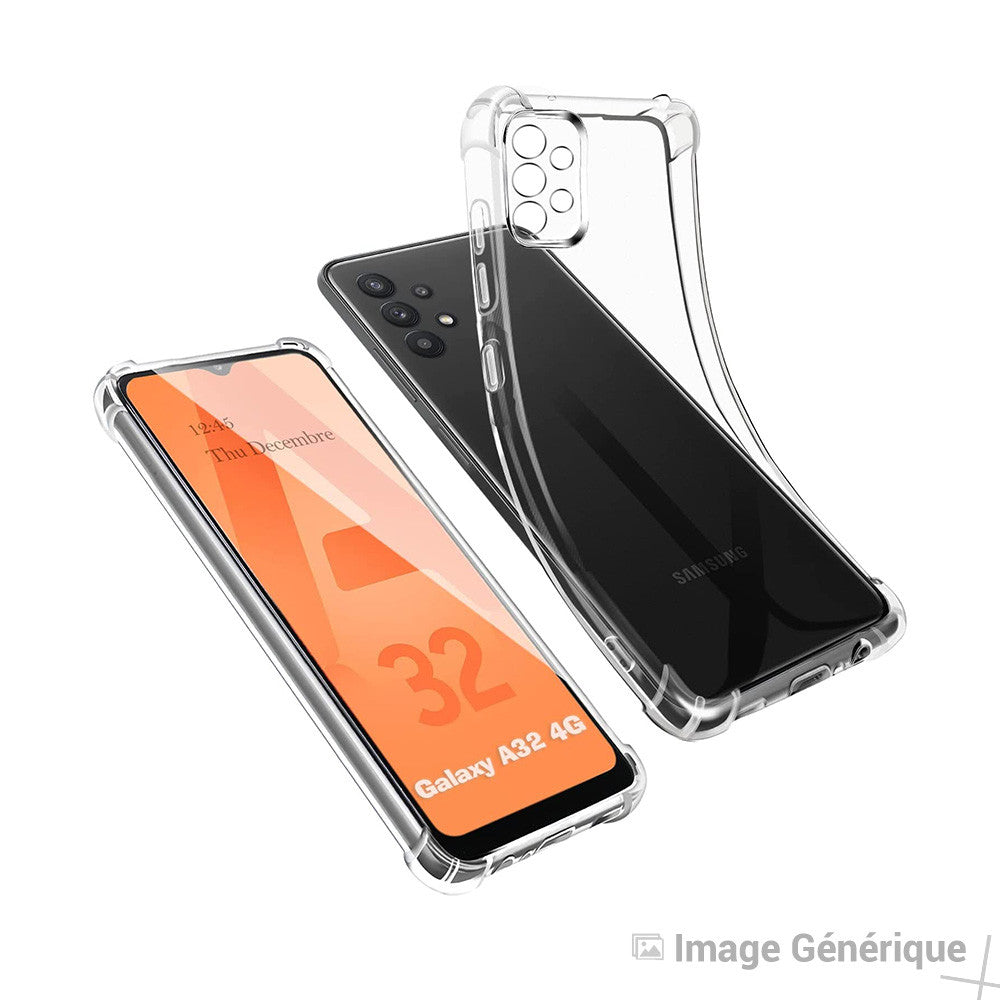 Silicone case for Samsung Galaxy A32 4G (0.5 mm, transparent) in bulk