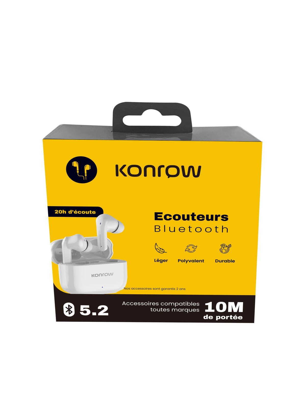 Konrow KTWSBT - Écouteurs Bluetooth