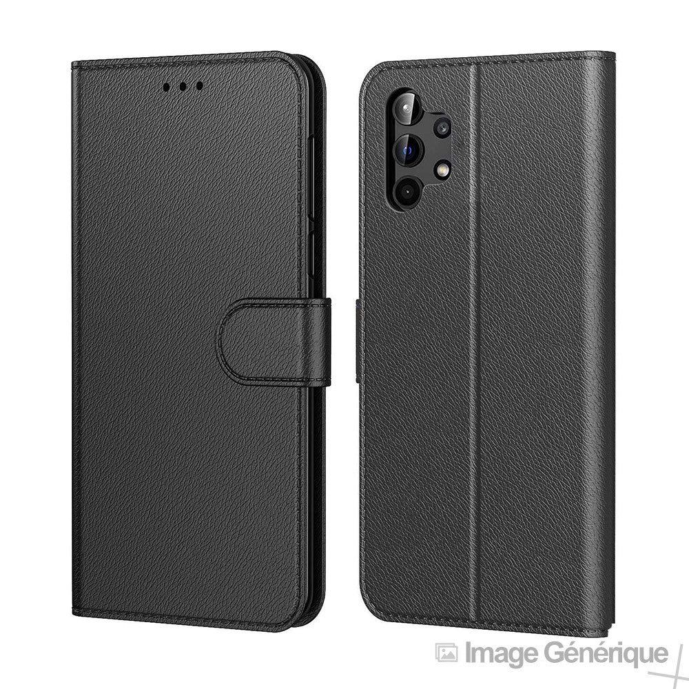 Kunstleder-Klapphülle für Samsung Galaxy A34 5G - Schwarz (Bulk)