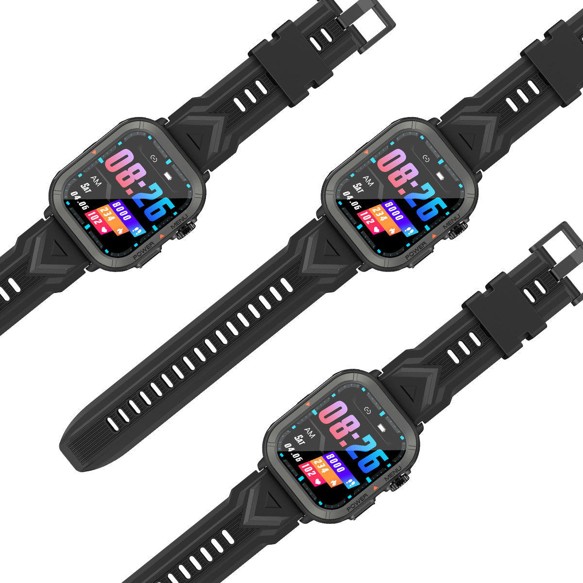 Blackview W30 (Reloj inteligente - 1.91'' - Micrófono integrado) Negro