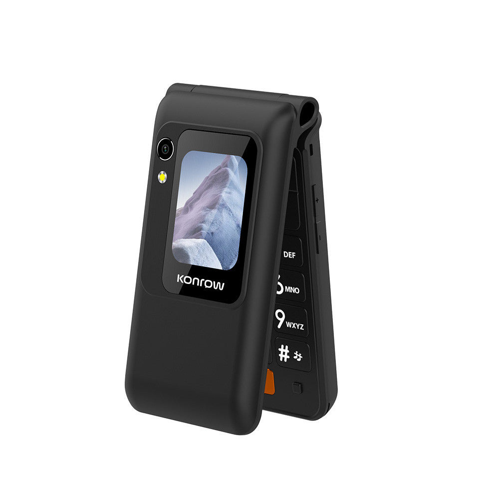 Konrow Senior Flip (4G - 2.8'' - with charging station) Black