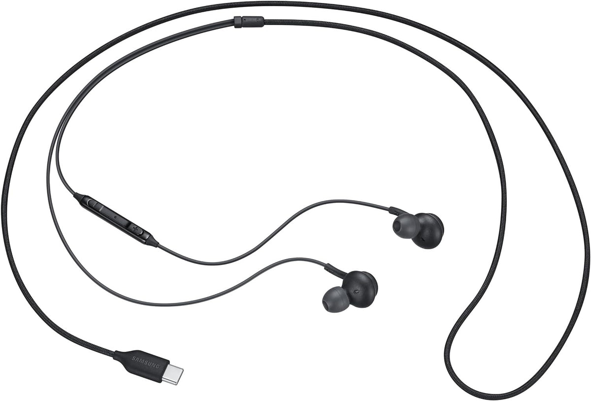 Samsung Starter Pack (25-W-Ladegerät TA800N & AKG Type-C-Kopfhörer IC100B - Schwarz (Originalverpackung)