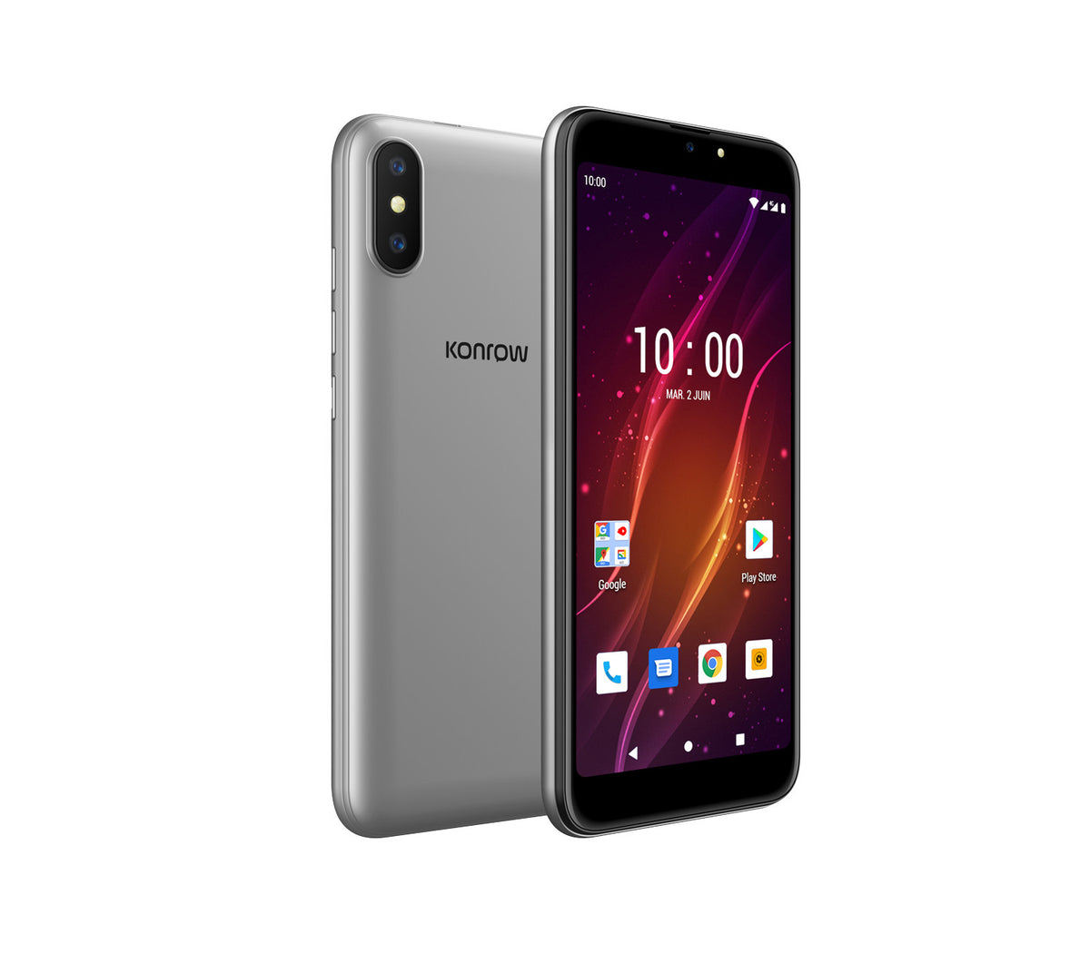 Konrow Easy K55 (Double Sim - 4G - 5,45'' - 8 Go, 1 Go RAM) Argent
