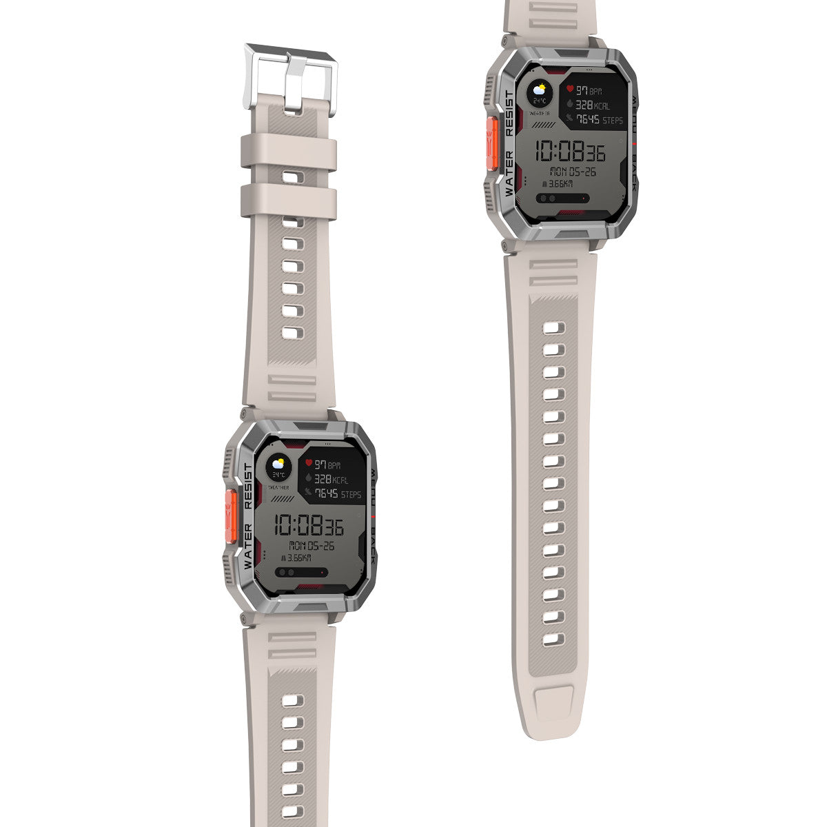 Blackview W60 (Reloj inteligente reforzado - 2.01'' - Micrófono integrado) Caqui