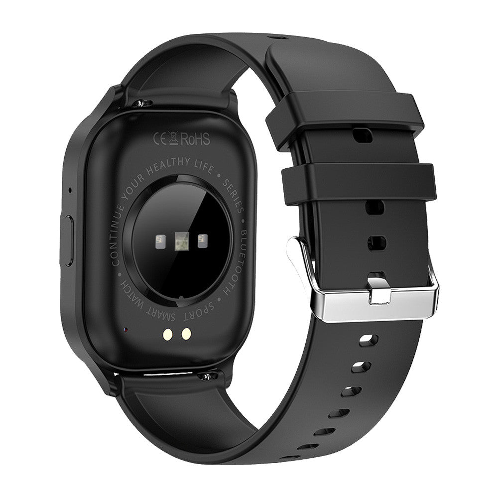 Konrow K-Watch (Smartwatch - 2.01'' - Ingebouwde microfoon) Zwart