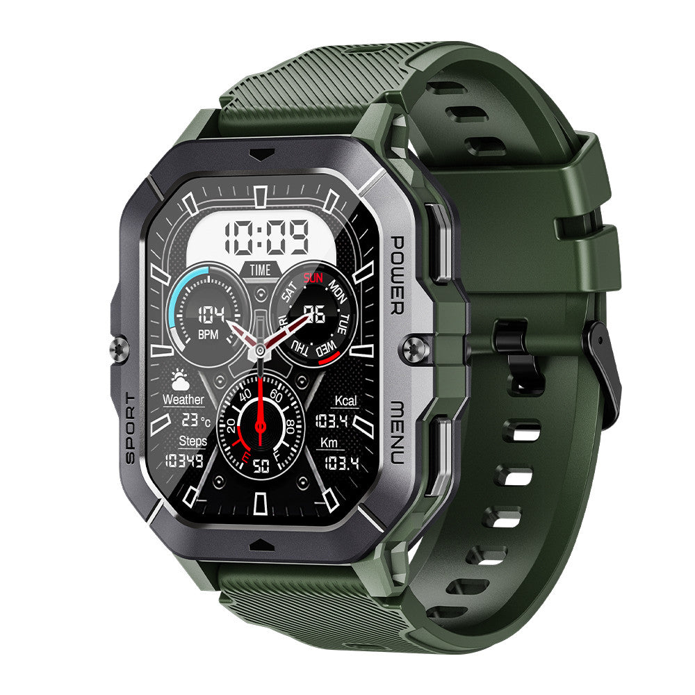 Oukitel BT101 (Montre Connectée Robuste - 2.02'' - Réponds aux appels) Vert