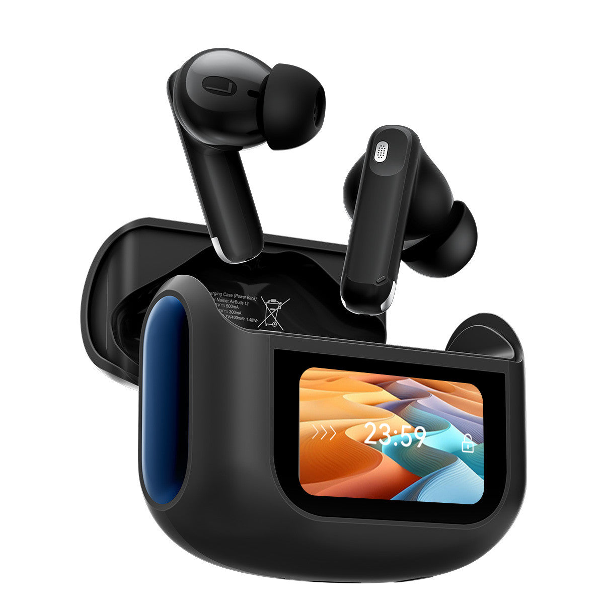 Blackview Airbuds 12 (Écran d'Affichage Tactile - Bluetooth 5.4) Noir