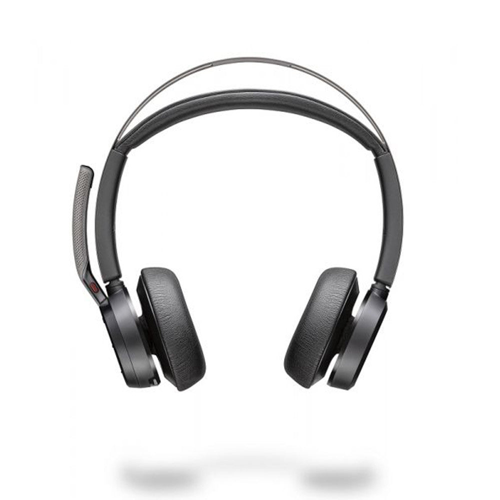 Kabelloses Poly Voyager Focus 2 Headset - (Stereo - Bluetooth - USB-C/A-Adapter - Ladestation) Schwarz