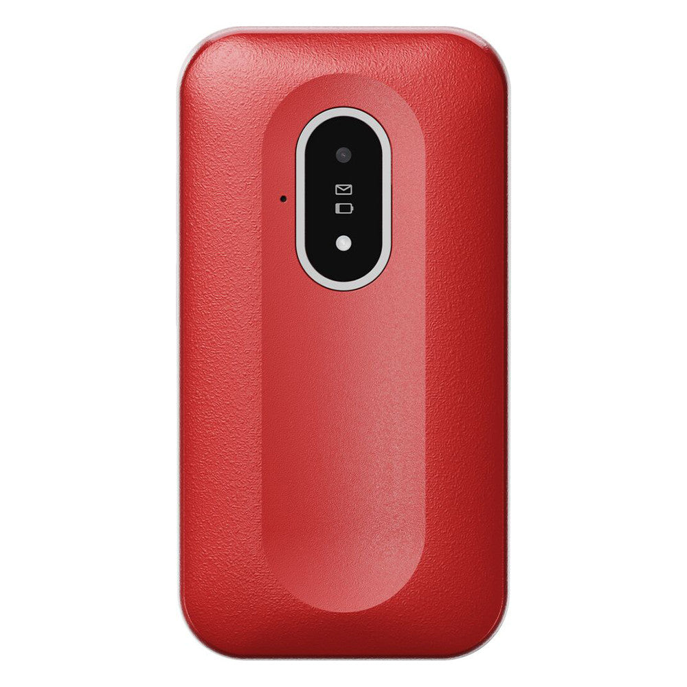 Doro Leva L20 (Klaptelefoon - 4G - Oplaadstation) Rood / Wit