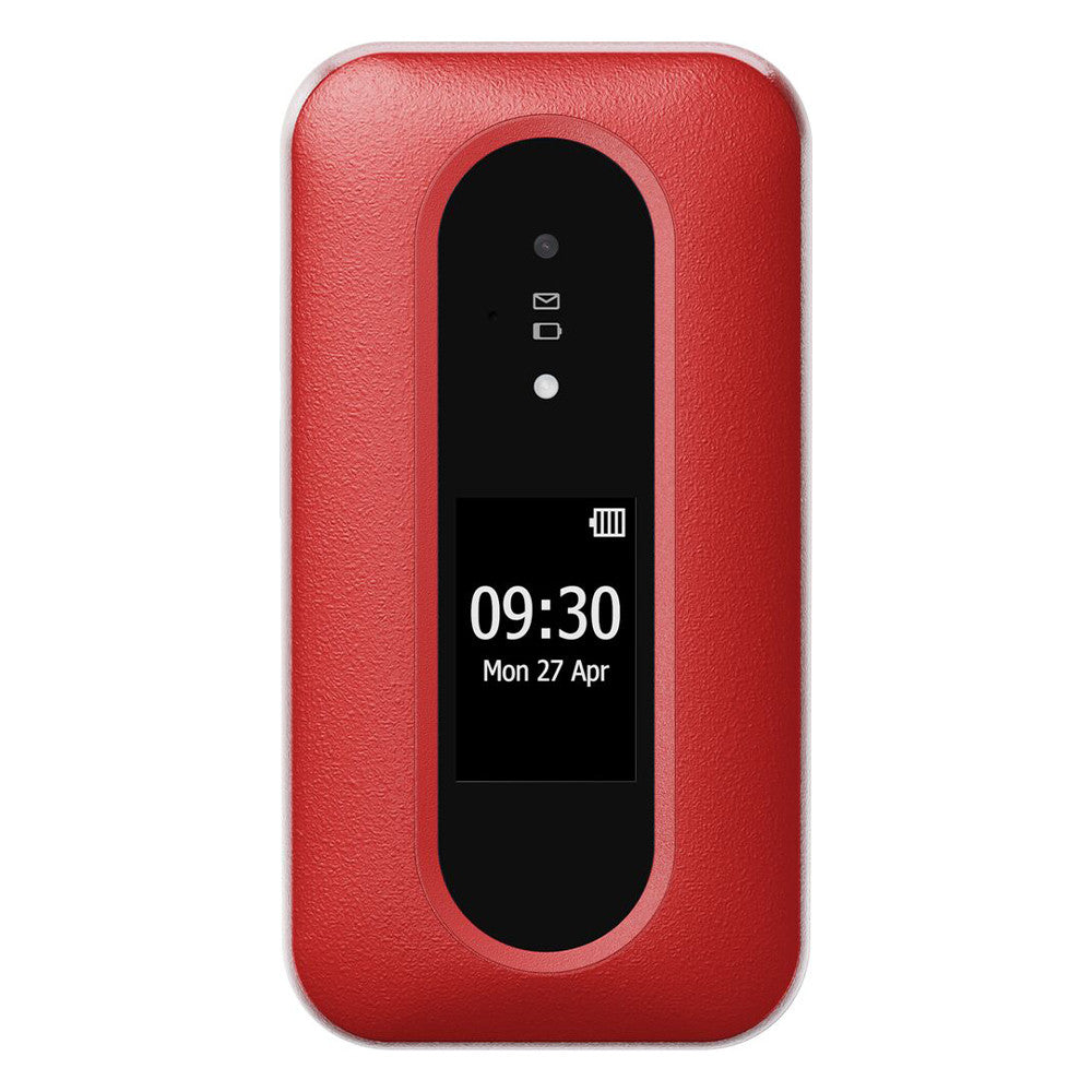 Doro Leva L30 (Flip phone - 4G - Charging cradle) Red / White