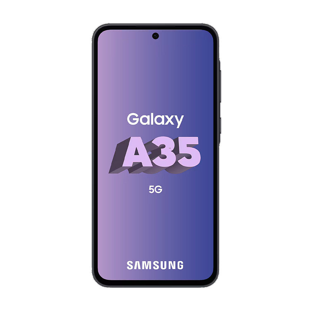 Samsung A356 Galaxy A35 5G (Dual-SIM – 6.6", 256 GB, 8 GB RAM – No EU, 2 Jahre Garantie durch HEM) Nachtblau