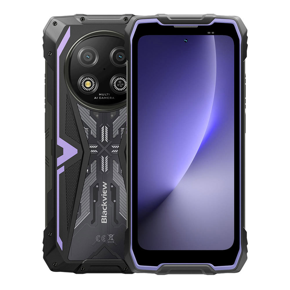 Blackview Rock 2 (NFC - 6.67'' - 256 GB, 12 GB RAM - 15000mAh) Purple