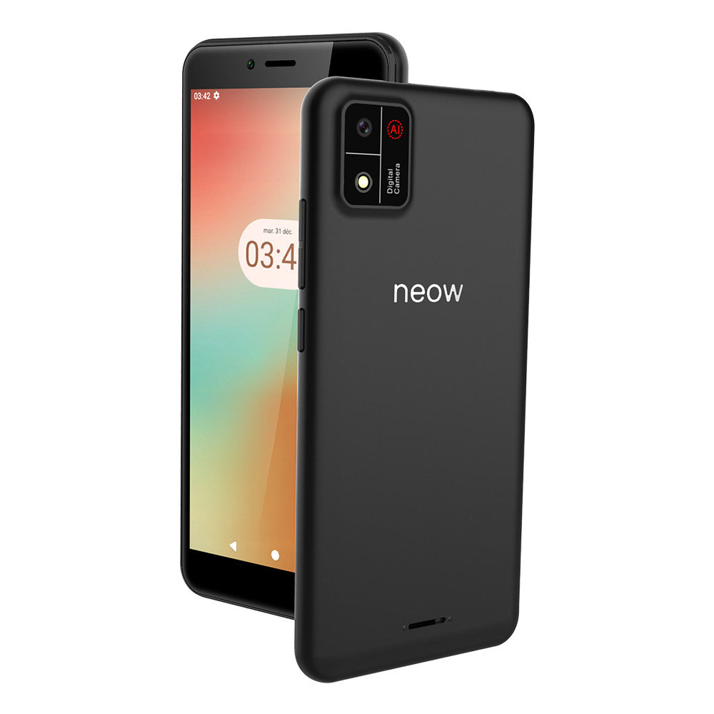 NEOW Kids (Smartphone pour enfants - 5.5'' - 32 Go, 3 Go RAM) Noir