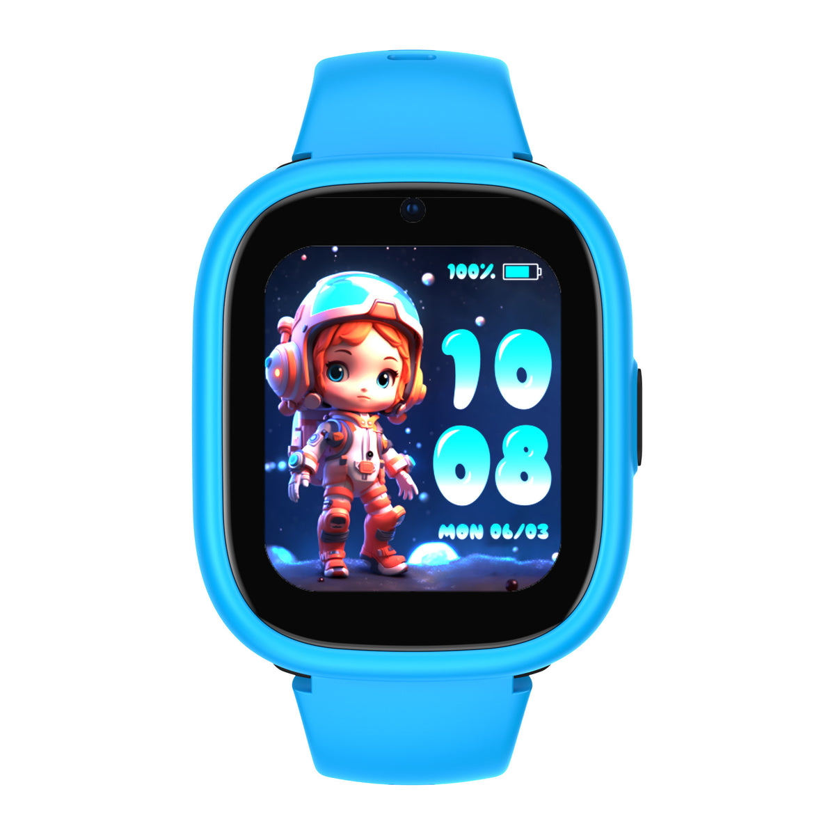 Lagenio K10 (smartwatch voor kinderen - 1.8' - ondersteuning voor 4G-simkaart) Blauw