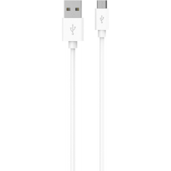 Câble Data Micro USB - 1m - Blanc (Compatible Android, En Vrac)