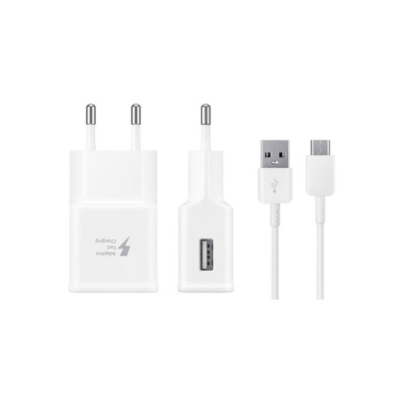 Chargeur secteur Samsung 2A + câble USB type-C