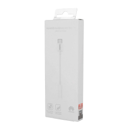 Huawei CM20 - Adaptateur d'origine USB Type-C vers Jack 3.5mm - Blanc (Emballage Original)