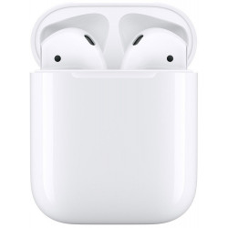 Apple AirPods 2 écouteurs sans fil (Bluetooth) - Boitier de Charge Classique - Blanc