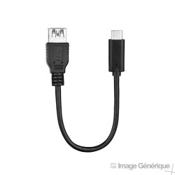 Adaptateur OTG USB / Type C - Noir (En Vrac)