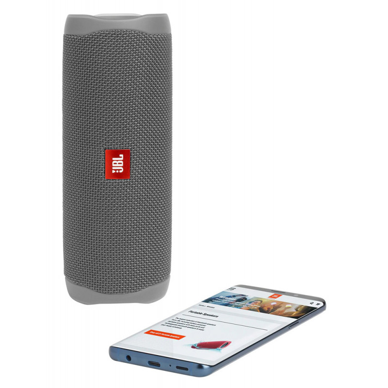 Enceinte portable JBL Flip 5 étanche Gris - Enceinte sans fil