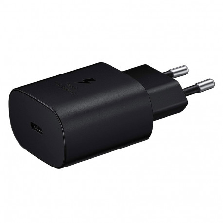 Samsung EP-TA800EB - Adaptateur Secteur USB Type C (25W, Fast Charge, Noir) - Original, Bulk