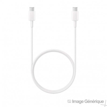 Samsung EP-DG977BWE - Câble USB Type-C Vers USB Type-C - 1m - Blanc (En Vrac)