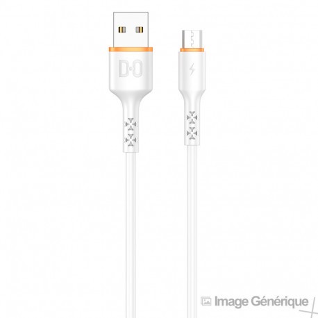 Micro USB to USB Data Cable - 1m - White - (Compatible, Blister)