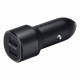 Samsung EP-L1100NBEGWW - Adaptateur Allume Cigare - 2 Ports USB - 15W, Fast Charge, Noir (Emballage Originale)