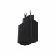 Samsung EP-TA220NBEGEU - Adaptateur Secteur Duo USB Type C & USB A - 35W, Noir (Emballage Original)