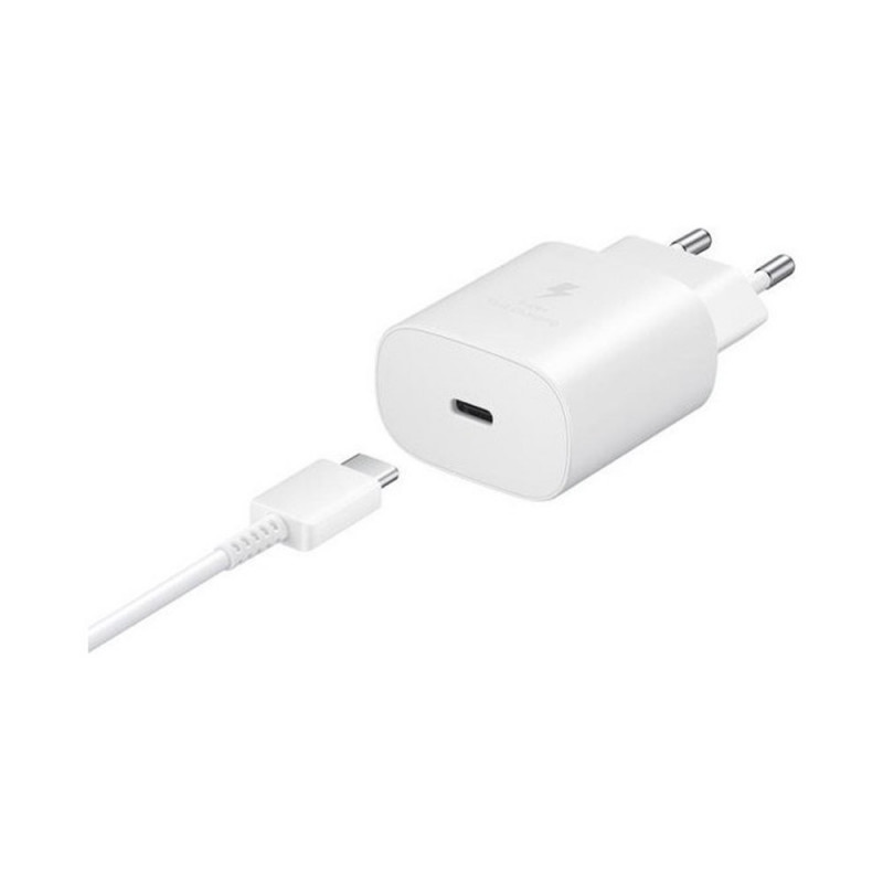 Chargeur secteur plus Câble USB type C original Samsung Blanc