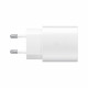 Samsung EP-TA800XBEGWW - Chargeur Secteur - Adaptateur USB Type C Fast Charge 25W & Câble USB Type C - Blanc (Emballage Original