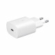 Samsung EP-TA800XBEGWW - Chargeur Secteur - Adaptateur USB Type C Fast Charge 25W & Câble USB Type C - Blanc (Emballage Original