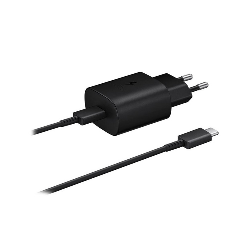 Samsung EP-TA800XBEGWW - Chargeur Secteur, Adaptateur USB Type C Fast  Charge 25W & Câble USB Type C - Noir (Emballage Original)