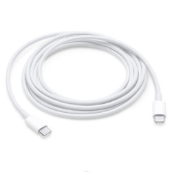 Apple MLL82 - Câble USB Type-C à Type-C (2m, Blanc) - Original, En Vrac