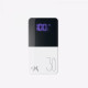 Power X Q500 - Batterie externe ( 30 000 mAh, Ecran LCD, 3 Entrées) Blanc