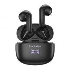 Blackview Airbuds 7 (Écouteurs sans fil - Affichage LED - Bluetooth 5.3) Noir