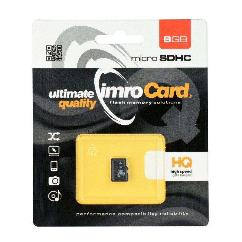 Carte Mémoire Micro-SD 8Go + Adaptateur - Français