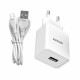 Konrow KK12AATC - Chargeur Secteur Complet (Adaptateur USB 12W & Câble USB Type C détachable, 1m) Blanc (Compatible, Blister)