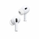Écouteurs Sans Fil Apple AirPods Pro 2ème Génération (Bluetooth) - Boitier de Charge Sans Fil - Blanc