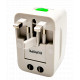 Konrow 931 - Adaptateur Universel - EU / US / UK / AU , Blanc (Blister)