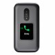 Doro 2880 4G (Clapet avec Socle de Charge, Double écran) Noir/Blanc