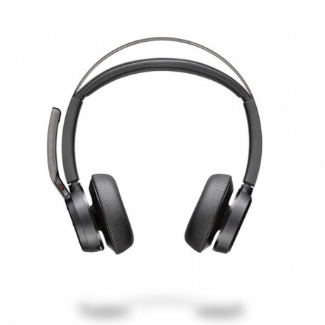 Poly Voyager Focus 2 Wireless Headset - (Stereo - Bluetooth - Charging Stand) Black