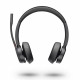 Poly Voyager 4320 MS Wireless Headphones - (Stereo - Bluetooth - USB-A) Black